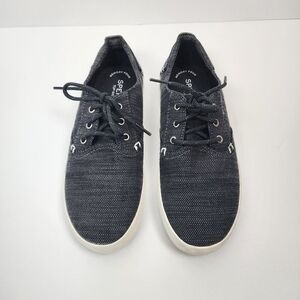 Sperry Top Sider Bodie Boys Lace Up Memory Foam Fabric Upper Shoe Size 4 Medium